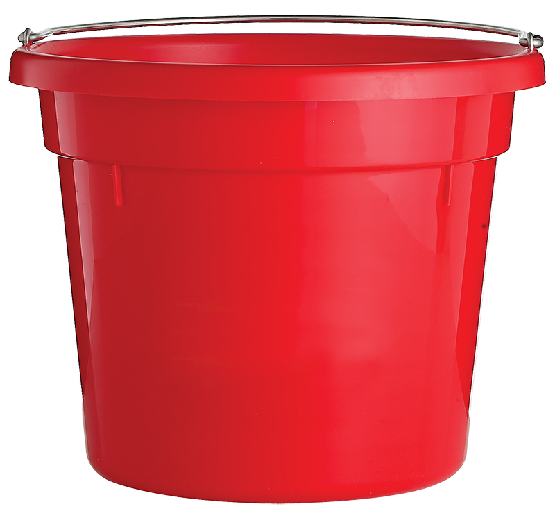 All-purpose high-quality plastic utility bucket. 10 quart capacity with steel handle.