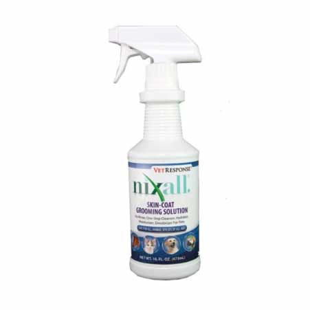 Nixall Solution de toilettage de la peau et du pelage 16 oz